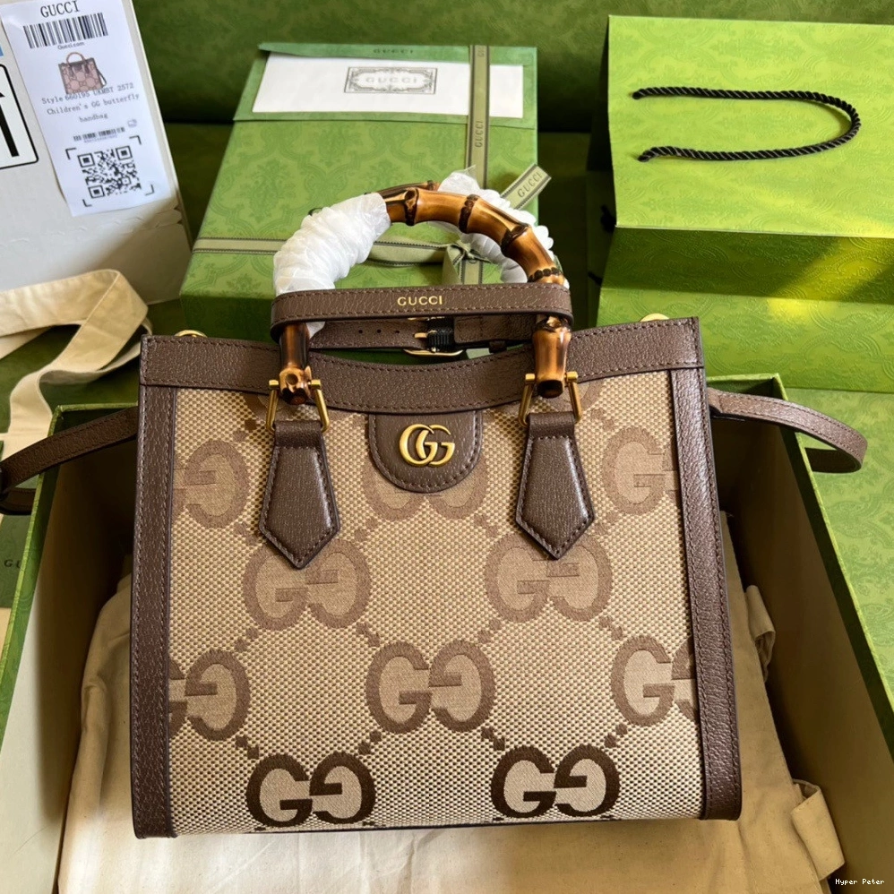 Hyper Peter with jumbo GG Diana tote small Gucci bag 0714